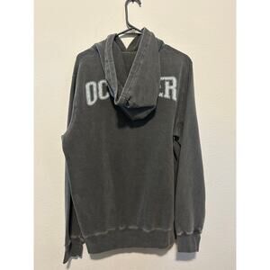 Octobers Very Own Hoodie Drake Overdyed Grey OVO Varsity Hoodie size Large